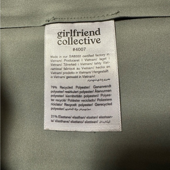 Girlfriend Collective Sage Green High Rise Leggings - Picture 10 of 12